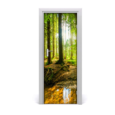 Tapeta na dveře s 3d efektem Šuma na suncu