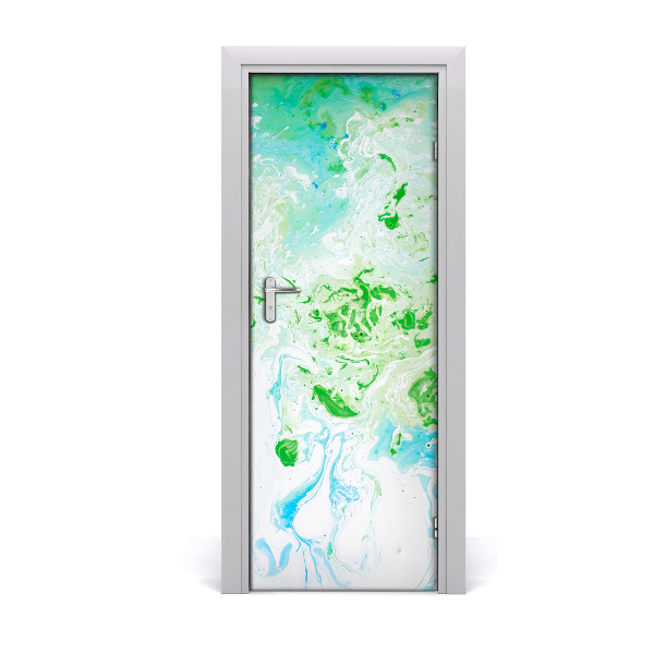 Samolepící tapeta na dveře Zelene mrlje