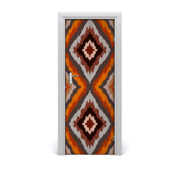 Samolepící fototapeta na dveře Narančasta retro pozadina