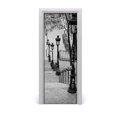Obrazová tapeta na dveře Stepenice i ulične svjetiljke
