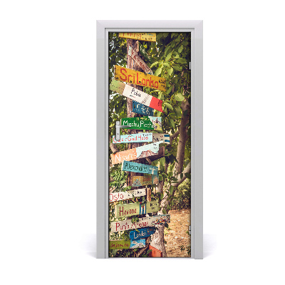 Samolepící fototapeta na dveře Putokazi na plaži