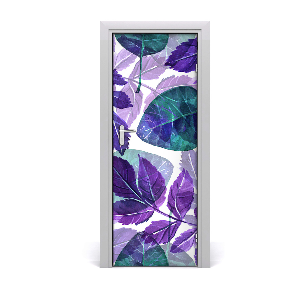 Tapeta na dveře Ljubičasto lišće