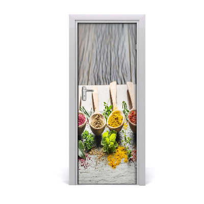 Samolepící fototapeta na dveře Šareni začini