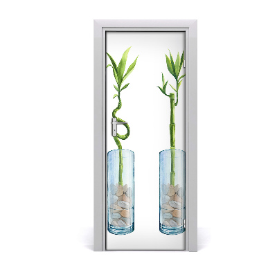 Obrazová tapeta na dveře Bambus