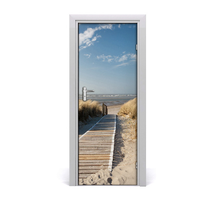 Samolepící fototapeta na dveře Mol za plažu