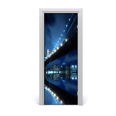Samolepící fototapeta na dveře Manhattanski most svjetlosti