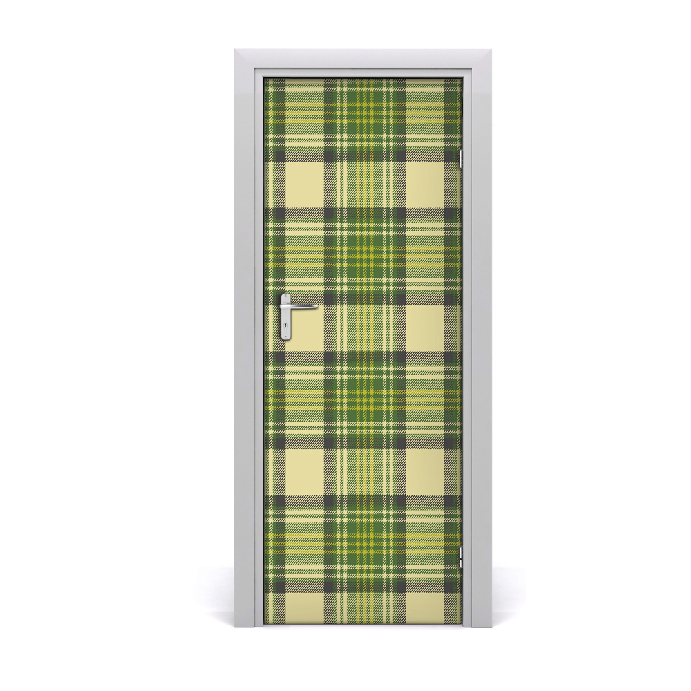 Samolepící fototapeta na dveře Zelena rešetkasta pozadina