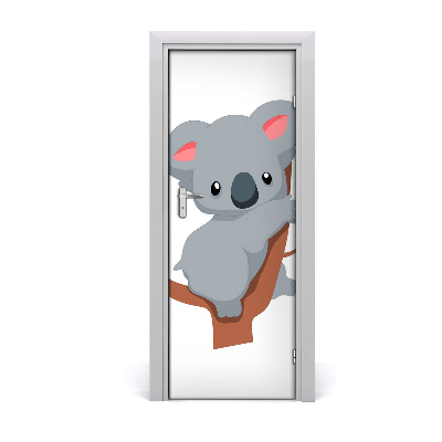 Tapeta na dveře Panda na drvetu