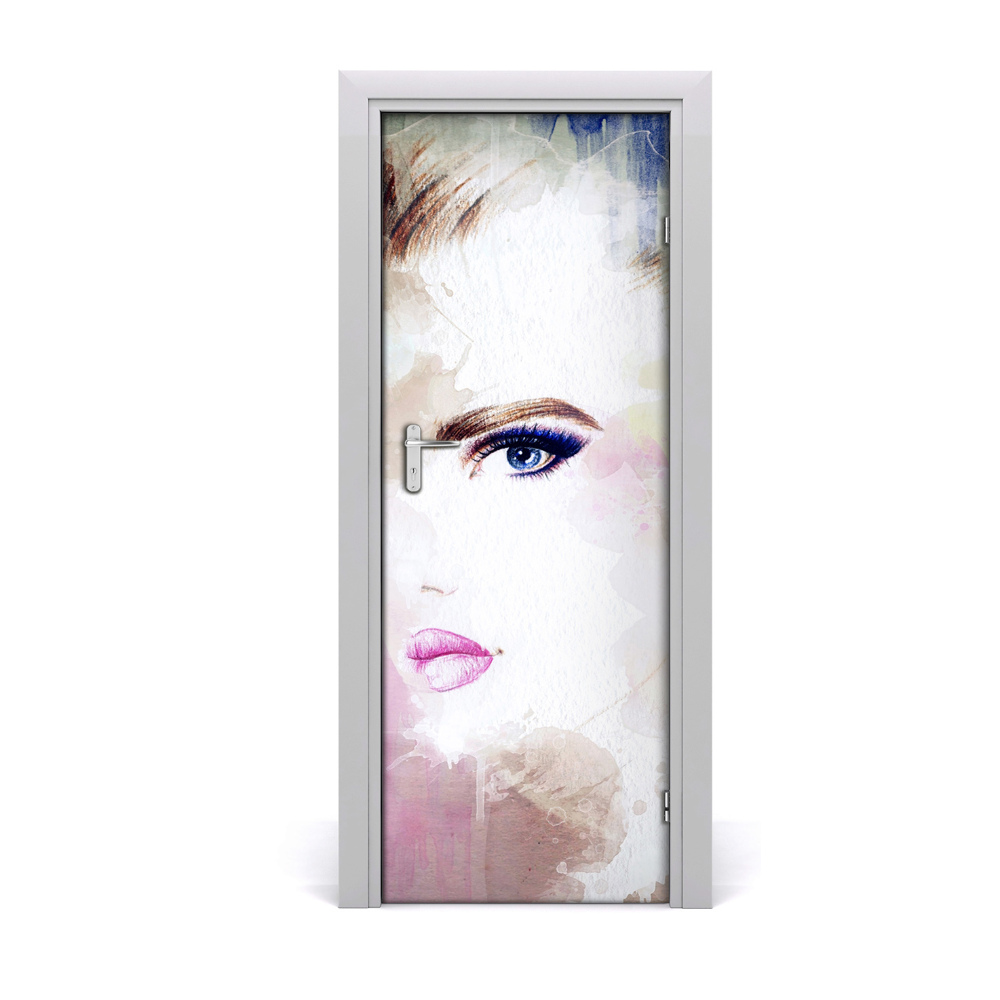 Tapeta na dveře s 3d efektem Apstraktna žena