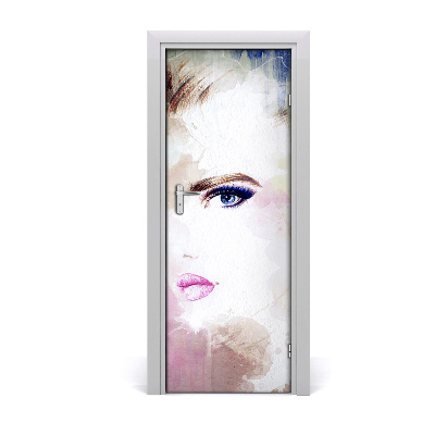 Tapeta na dveře s 3d efektem Apstraktna žena