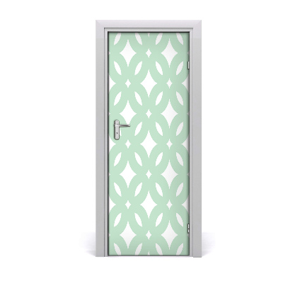 Tapeta na dveře Geometrijska zelena pozadina