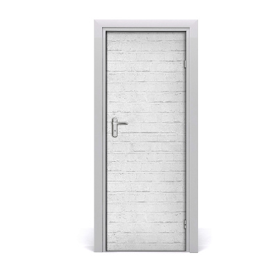 Obrazová tapeta na dveře Zid od opeke bijela opeka