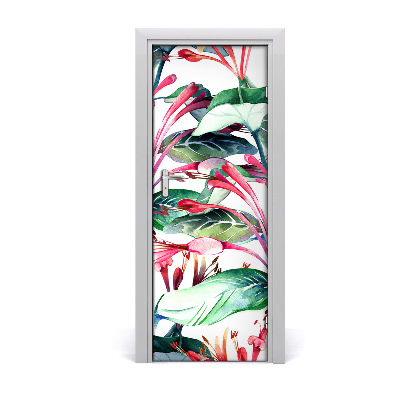 Samolepící fólie na dveře Crvena lonicera