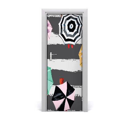 Samolepící fototapeta na dveře Šareni apstraktni kišobrani