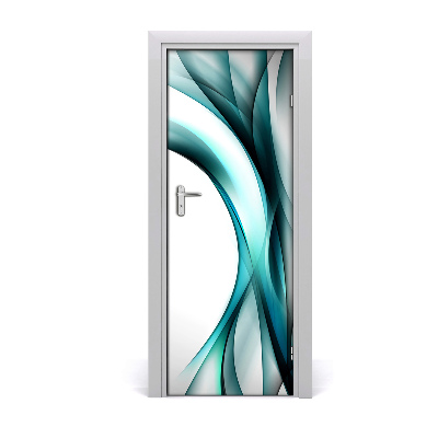 Samolepící fólie na dveře Tirkizni valovi