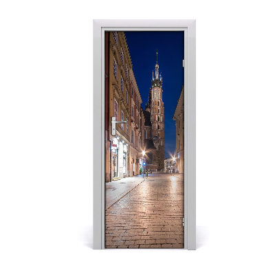 Obrazová tapeta na dveře Krakov Poljska noću