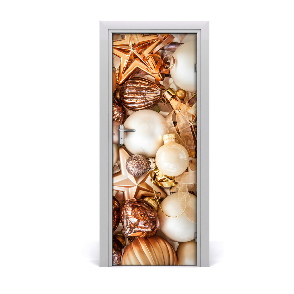 Tapeta na dveře Božićni ukrasi