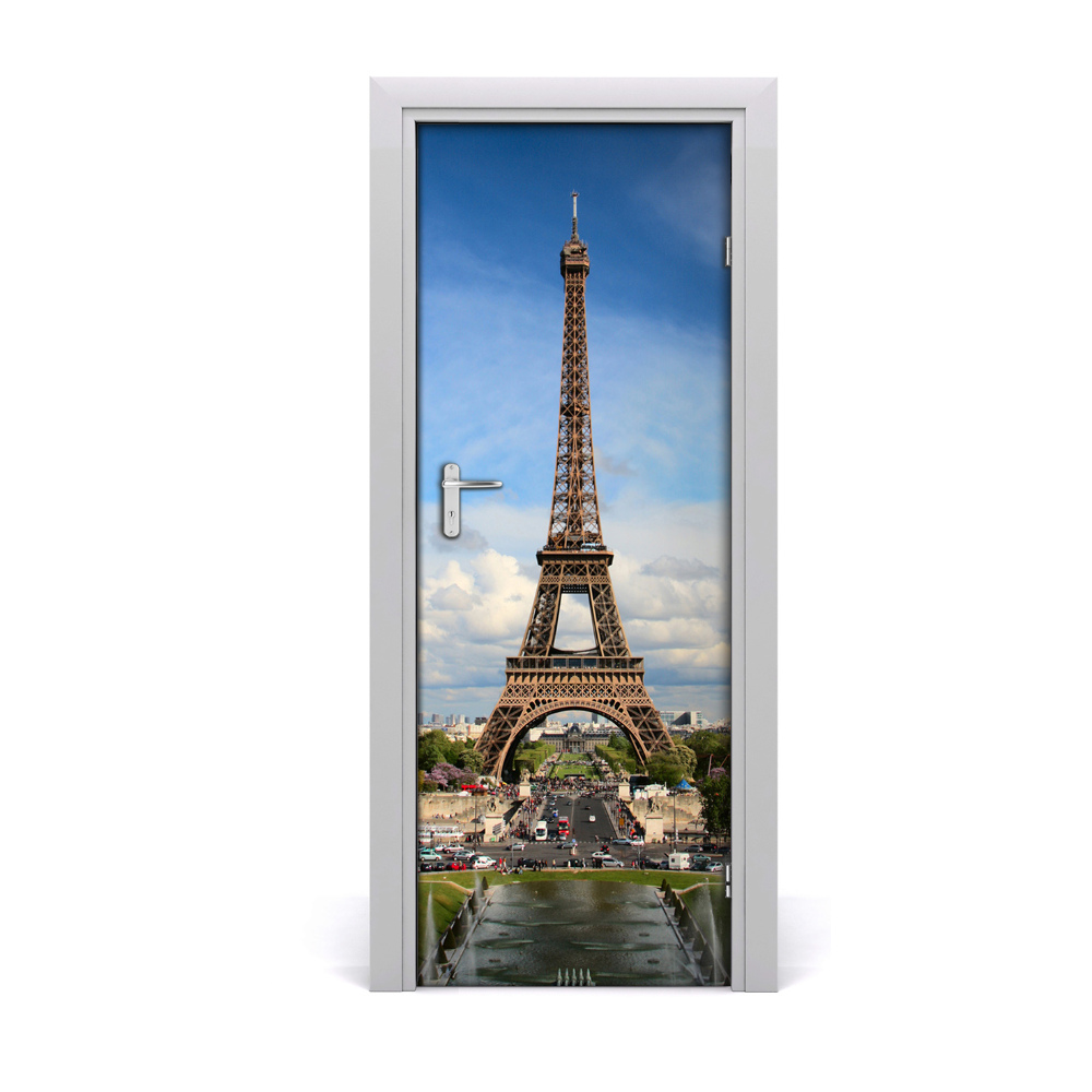 Samolepící fototapeta na dveře Eiffelov toranj naspram neba
