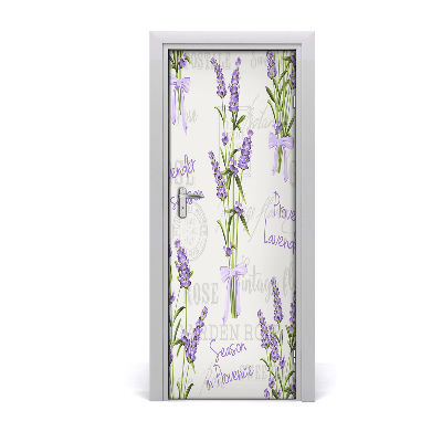 Samolepící fólie na dveře Buket lavande
