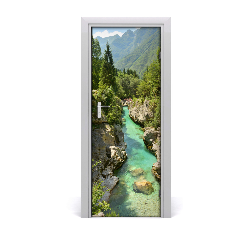 Samolepící tapeta na dveře Drveće planinskog potoka
