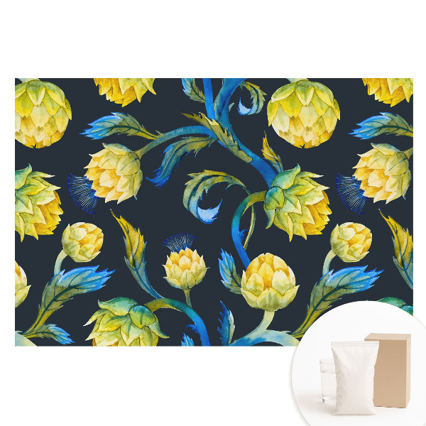 Fotografická tapeta na netkané textilii Akvarel květiny elegance živost