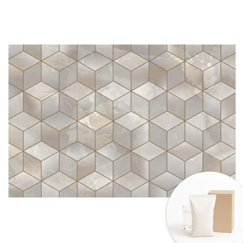 Fototapeta na vliesu moderní geometrická mozaika v odstínech šedé