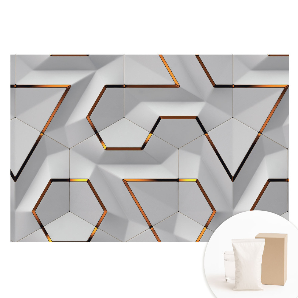 Netkaná tapeta Moderní geometrické prostorové uspořádání