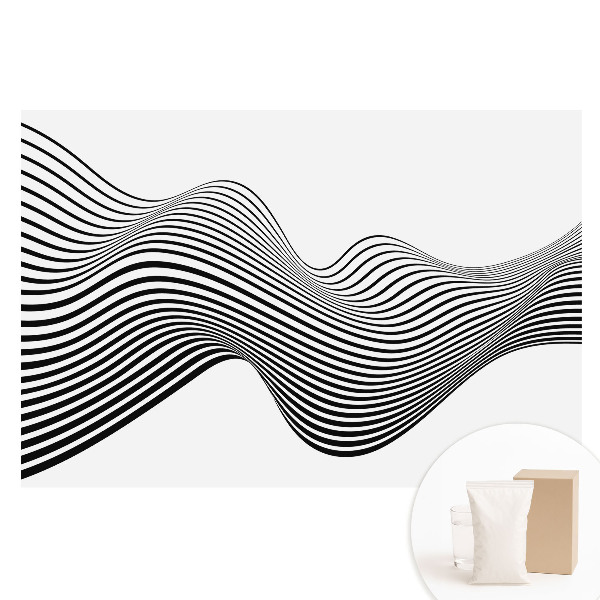 Fototapeta s potiskem na netkané textilii Vlnité čáry minimalismus energie