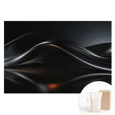 Netkaná fotografická tapeta Elegantní metalické vlnovky