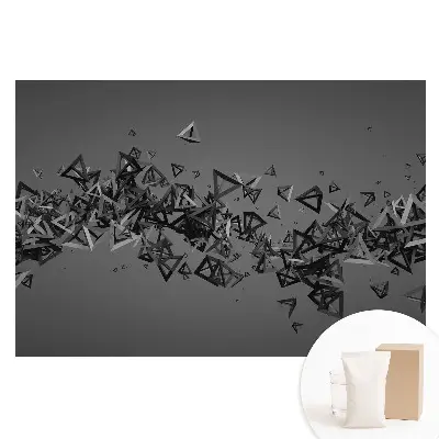 Fototapeta na vliesovém podkladu 3D chaos trojúhelníků