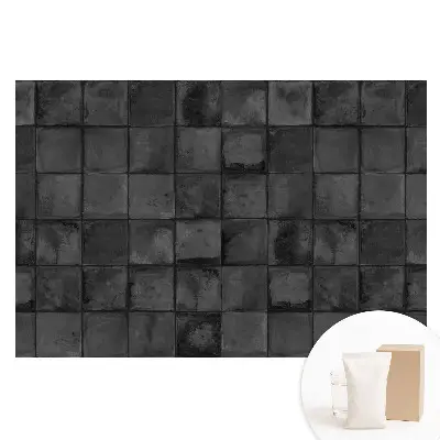 Fototapeta na netkané textilii Šedé obdélníkové dlaždice s geometrickým vzorem
