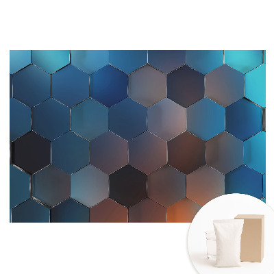 Fototapeta na netkané textilii Geometrické modré šestiúhelníky