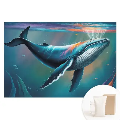 Fototapeta na vliesu Velryba v barvách oceánu