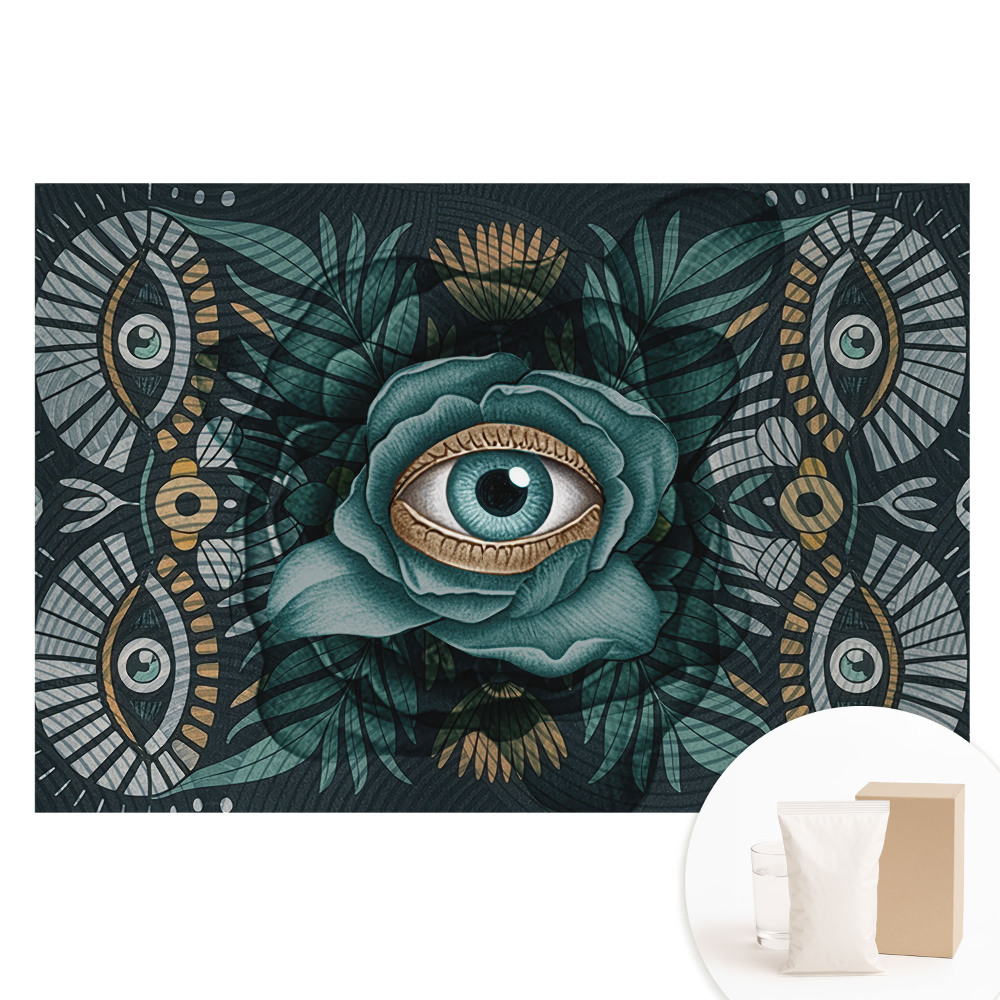 Fotografická tapeta na netkané textilii Oko v boho stylu