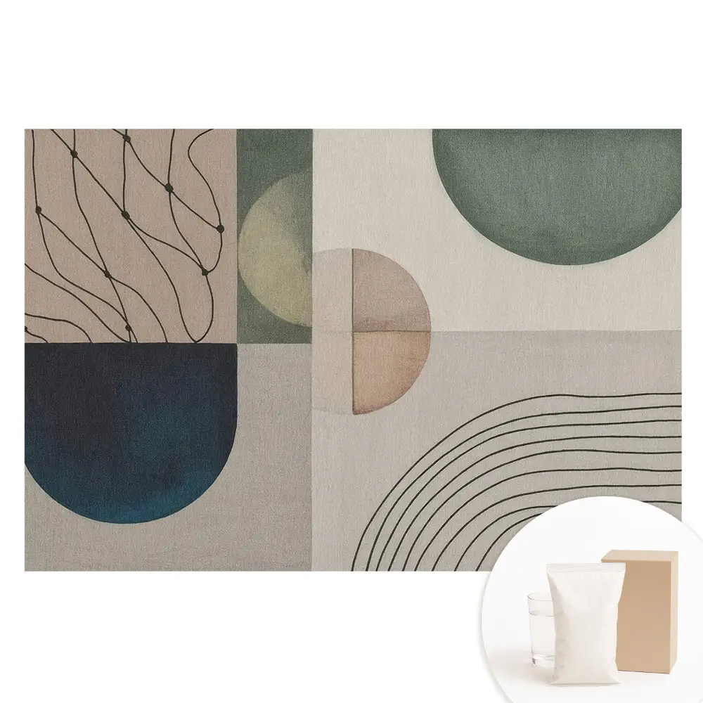 Netkaná fotografická tapeta s moderní geometrickou abstrakcí