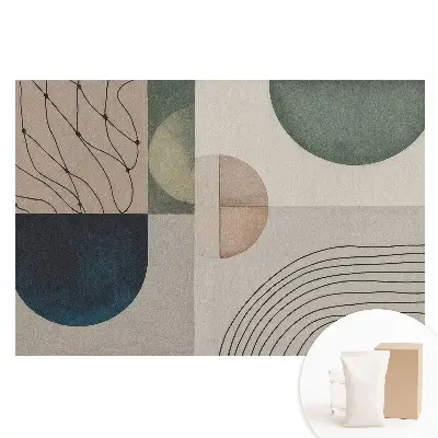 Netkaná fotografická tapeta s moderní geometrickou abstrakcí