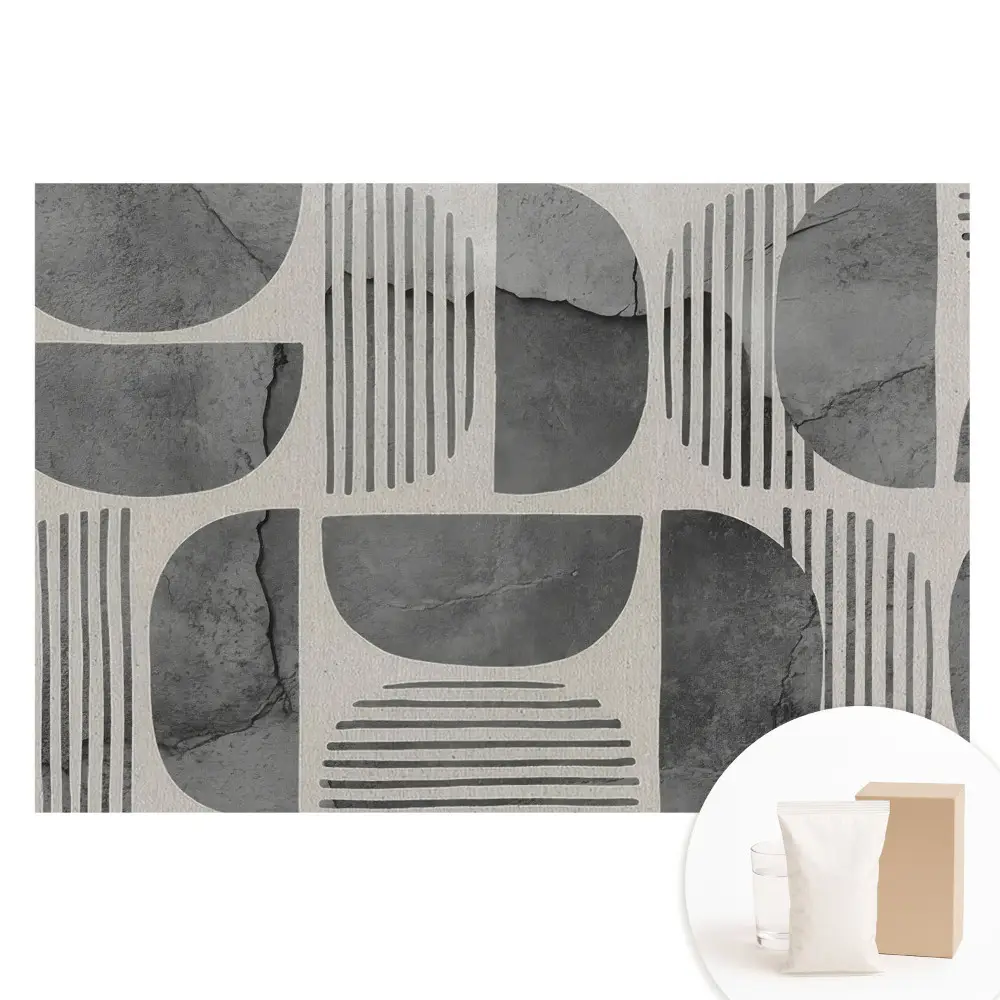 Fototapeta na netkané textilii s minimalistickým geometrickým vzorem