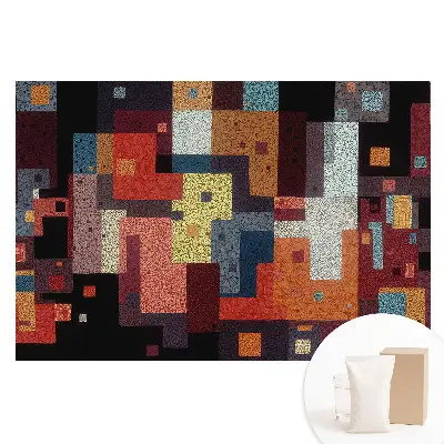 Fototapeta barevná geometrická abstrakce na netkané textilii