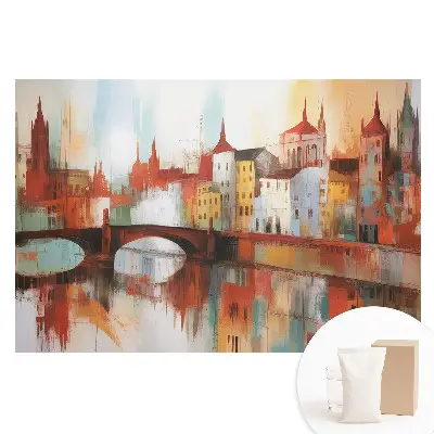 Vliesová fototapeta Barevné panorama města