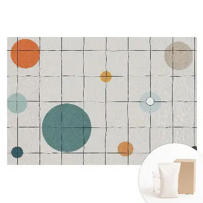 Netkaná tapeta s potiskem moderní geometrické kompozice