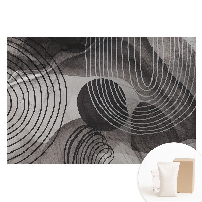 Velká fototapeta na zeď Geometrické kontrastní čáry šedé