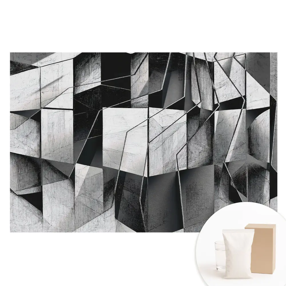 Fototapeta s geometrickými tvary v moderním stylu na vliesovém podkladu