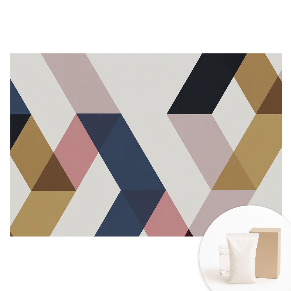 Fototapeta na netkané textilii Geometrické obrazce v jemných pastelových barvách