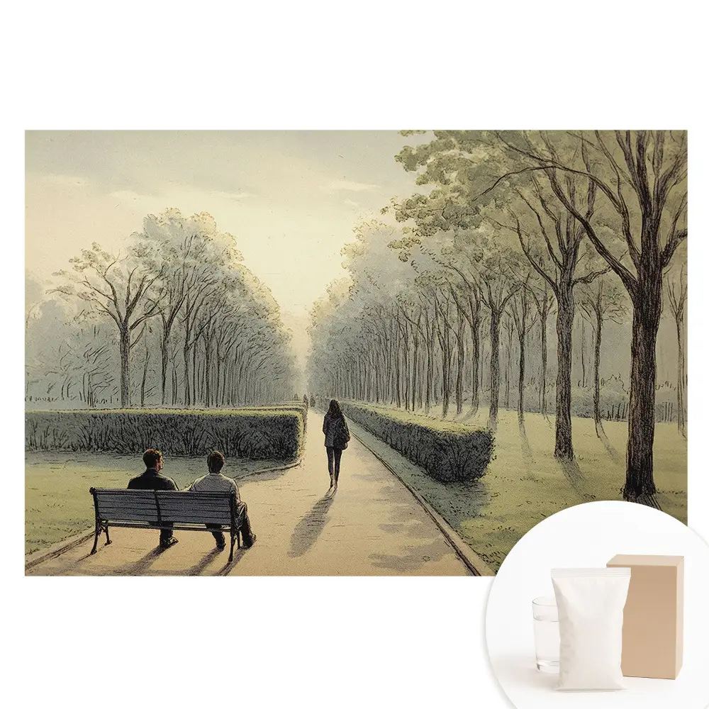 Fototapeta na vliesu Klidná procházka parkem