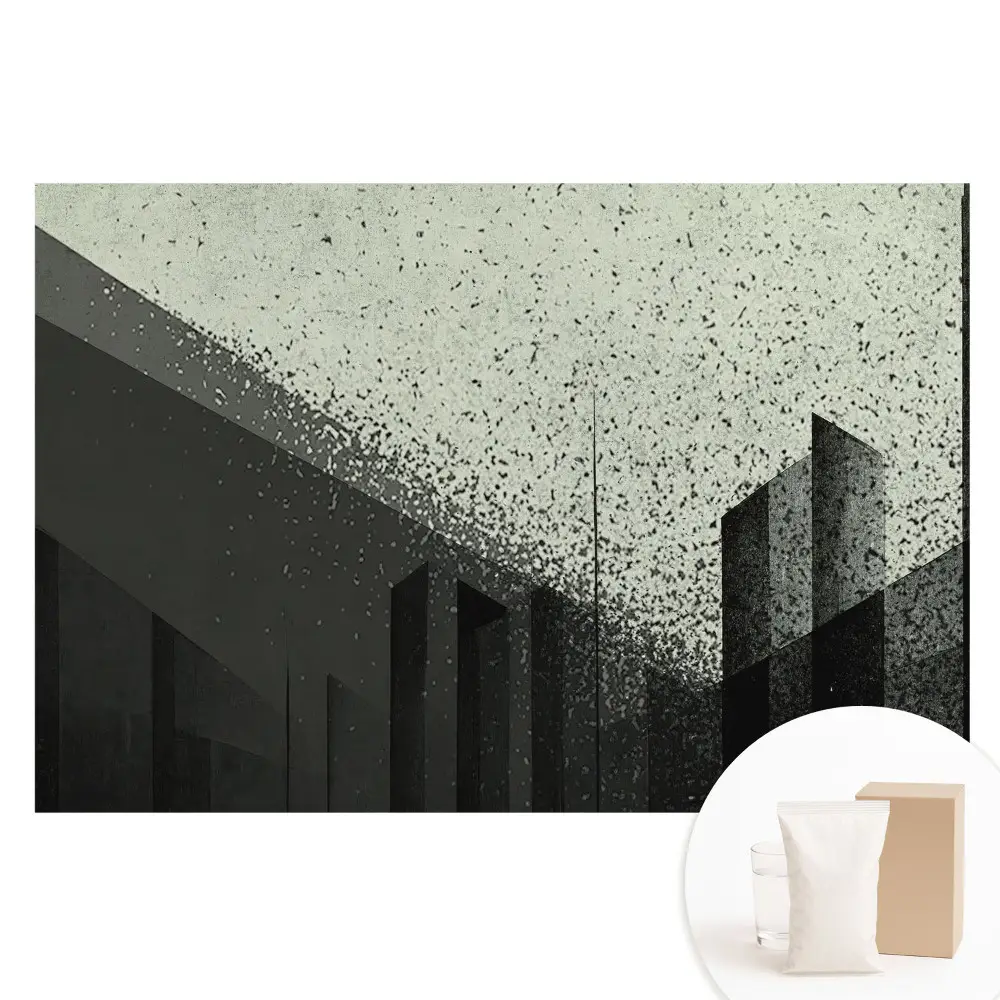 Velká fototapeta na zeď s moderní abstrakcí města