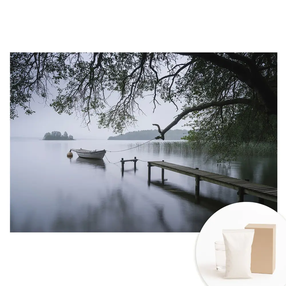 Fototapeta na netkané textilii Relaxace u jezera v klidu přírody