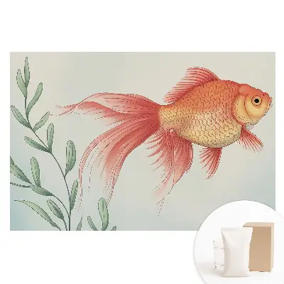 Fototapeta na vliesu Elegantní ryba mezi vodní zelení