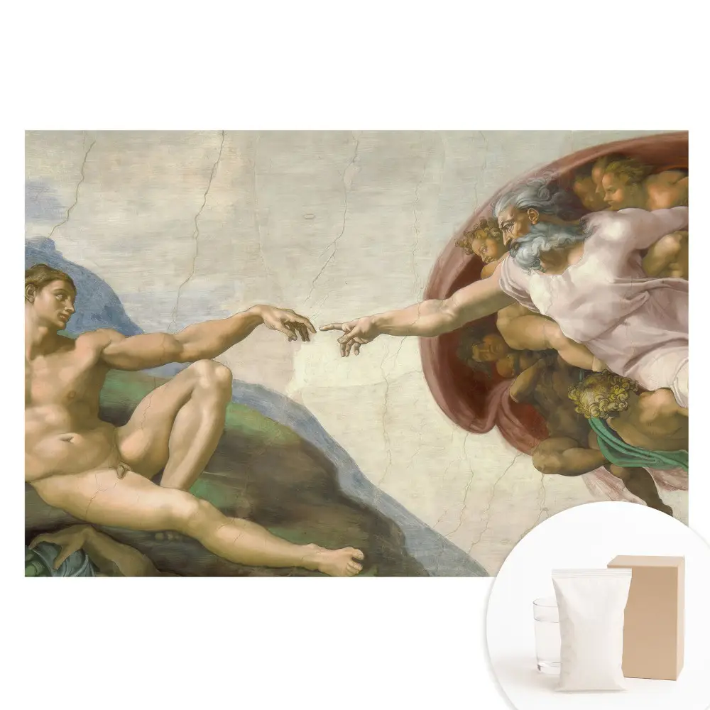 Fototapeta na vliesu Symbolická interakce postav plná emocí