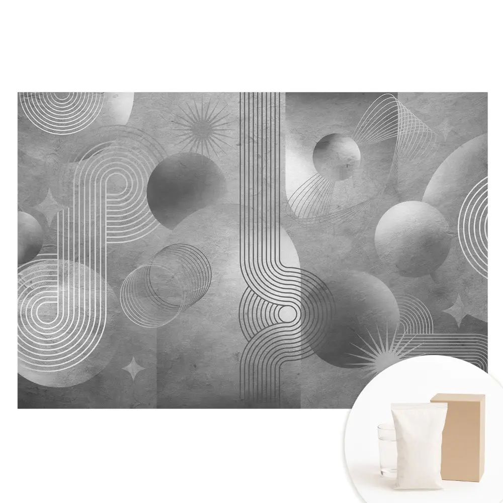 Fototapeta na vliesu Geometrické vzory v odstínech šedé