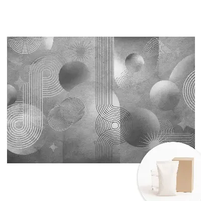 Fototapeta na vliesu Geometrické vzory v odstínech šedé